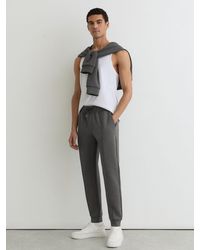 Reiss - Premier - Charcoal Melange Joggers, M - Lyst