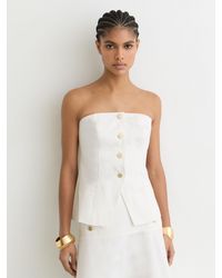Reiss - Strapless Button Waistcoat - Lyst