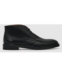 Reiss - Leather Lace-Up Chukka Boots - Lyst