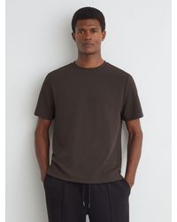 Reiss - Textured Modern-Fit Crew-Neck T-Shirt - Lyst