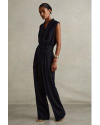 Reiss - Tux Pleated Jumpsuit - Lyst