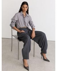 Reiss - Suede Pointed-Toe High-Heel Court Shoes - Lyst