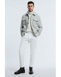 ATELIER - Italian Wool Blend Button-through Jacket - Lyst