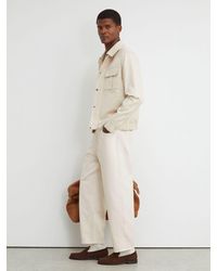 Reiss - Freddie - White Barrel-leg Jeans, 38 - Lyst
