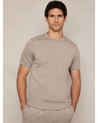 Reiss - Interlock Jersey Crew Neck T-Shirt - Lyst