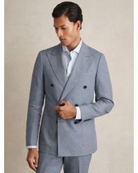 Reiss - Linen Single-Breasted Suit Blazer Slim-Fit - Lyst