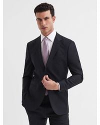 Reiss - Hope - Black Modern Fit Travel Blazer, 36r - Lyst