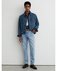 Reiss - Cotton-Blend Slim-Fit Jeans - Lyst