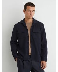 Reiss - Textured Twin-Pocket Regular-Fit Shirt - Lyst