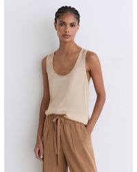 Reiss - Silk-Front Cami Top - Lyst
