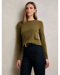 Reiss - Wool-Blend Open-Stitch Jumper With Cashmere - Lyst