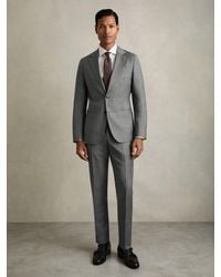 Reiss - Slim-Fit Wool Suit Trousers - Lyst