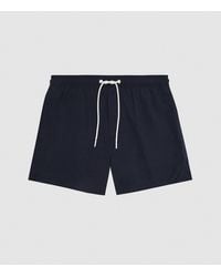 Reiss Sonar - Drawstring Swim Shorts - Blue
