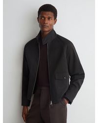 ATELIER - Cotton-Blend Harrington Jacket - Lyst