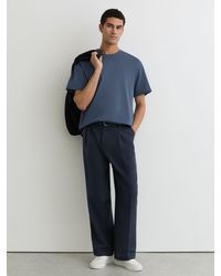 Reiss - Cotton Garment-Dyed Relaxed-Fit T-Shirt - Lyst
