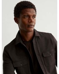 Reiss - Twin-Pocket Button-Through Overshirt - Lyst