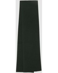 Reiss - Chesterfield - Forest Green Merino Wool Ribbed Scarf, One - Lyst