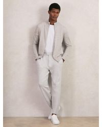 Reiss - Merino Wool Zip Through Cardigan - Lyst