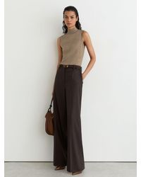 Reiss - Merino Wool Funnel-Neck Sleeveless Vest - Lyst