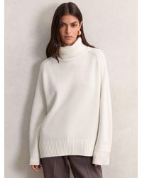 Reiss - Brooklyn Wool-Cashmere Roll-Neck Jumper - Lyst