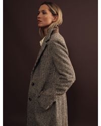 Reiss - Kai Coat Houndstooth Check - Lyst