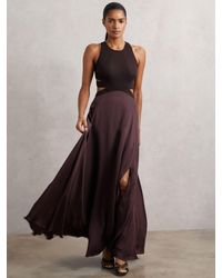 Reiss - Cut-Out Racerback Maxi Dress - Lyst