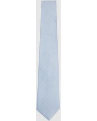 Reiss - Liam - Light Blue Polka Dot Silk Tie, One - Lyst