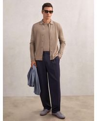 Reiss - Merino Wool Button-Through Cardigan - Lyst
