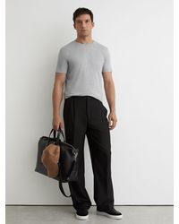 Reiss - Marl - Grey Marl Bless Marl Crew Neck T-shirt, Small - Lyst
