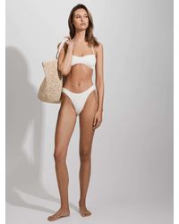 GOOD AMERICAN - Cloud White Always Fits Textured Halter Neck Bikini Top - Lyst