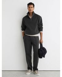 Reiss - Cotton-Blend Half-Zip Sweatshirt - Lyst