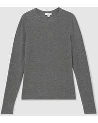 Reiss - Arabelle - Grey T-shirt, L (us 12-14) - Lyst