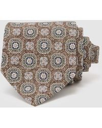 Reiss - Alessio Silk Floral-Medallion Print Tie - Lyst