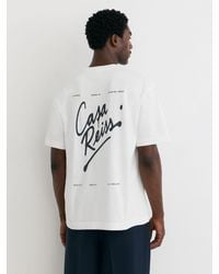 Reiss - Cotton Logo Short-Sleeve Relaxed T-Shirt - Lyst