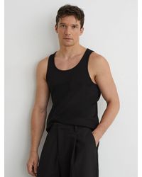 Reiss - Jaden Stretch-Cotton Ribbed Vest - Lyst