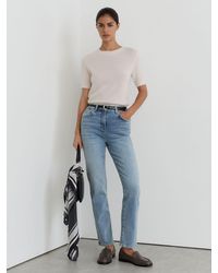 Reiss - Slim-Leg Mid-Rise Jeans - Lyst