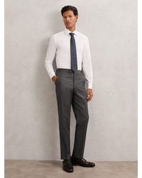 Reiss - Wool Flannel Classic-Fit Trousers - Lyst