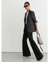 Reiss - Petite Patch-Pocket Flared Jeans - Lyst