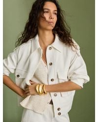 Reiss - Linen-Blend Twin-Pocket Jacket - Lyst