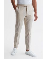 Reiss - Found - Ecru Relaxed Drawstring Trousers, 38 - Lyst