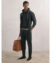 Reiss - Billings - Bottle Green Merino Wool-blend Cuffed Joggers, L - Lyst