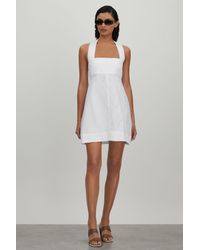 Bondi Born - Messina Mini Dress Linen Plain - Lyst