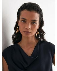 Reiss - Silk Cowl-Neck Sleeveless Top - Lyst