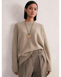 Reiss - Wool-Cashmere Crew-Neck Jumper - Lyst
