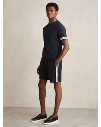 Reiss - Textured Tape Drawstring Shorts - Lyst