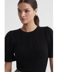 PAIGE - Cotton-silk Puff Sleeve Top - Lyst