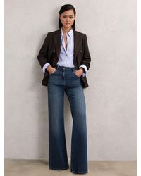 Reiss - Mid-Rise Flared Jeans - Lyst
