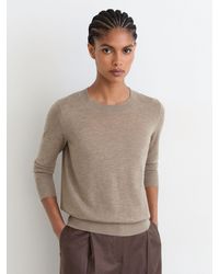 Reiss - Merino Wool Crew-Neck Jumper - Lyst