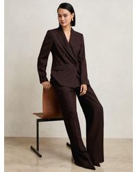 Reiss - Wool-Blend Double-Breasted Suit Blazer - Lyst