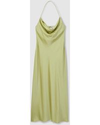 green emerald velvet dress Caroline Embellished Rose Midi Dress